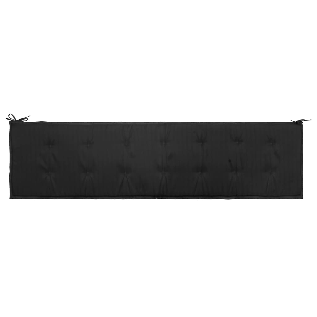 Perna pentru banca de gradina, vidaXL, Tesatura, 200 cm, Negru