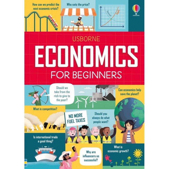 Economics for beginners, Usborne könyv, 10+ év