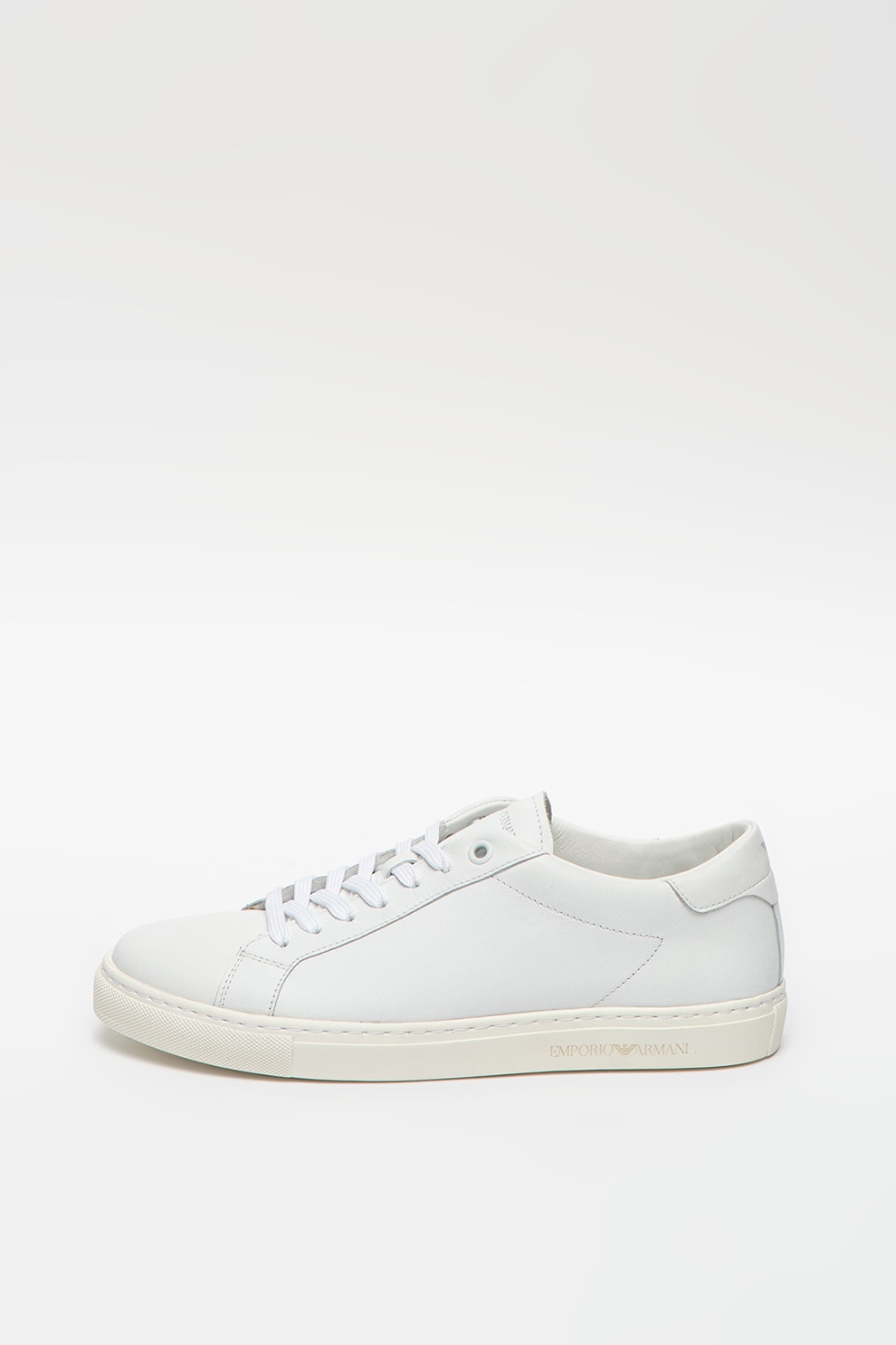 Emporio Armani, Pantofi sport din piele cu branturi din piele