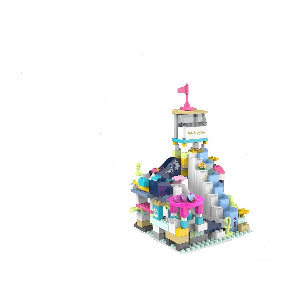 Jucarie interactiva de construit din cuburi,Bilele saltarete