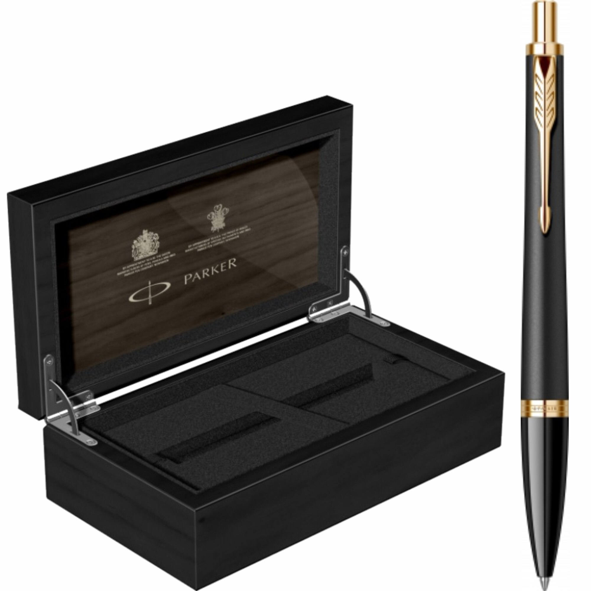 Pix Parker Urban Royal Muted Black GT Personalizat prin Gravura Laser in Cutie de Lemn Parker