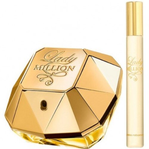 Set Apa de parfum Paco Rabanne Lady Million Eau de Parfum 80ml + Eau de Parfum 20ml, Femei, 80 ml