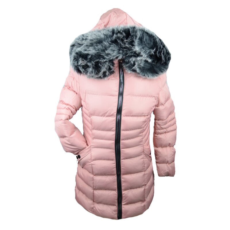 Geaca imblanita pentru fete Happy House KK767R, Roz