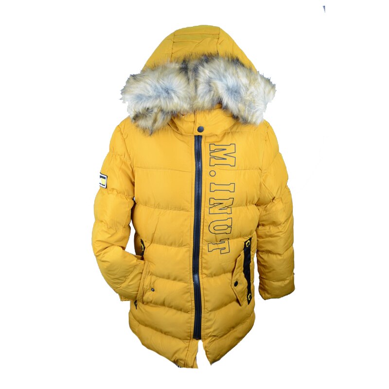 Geaca imblanita pentru baieti Mini Junior KK717, Galben