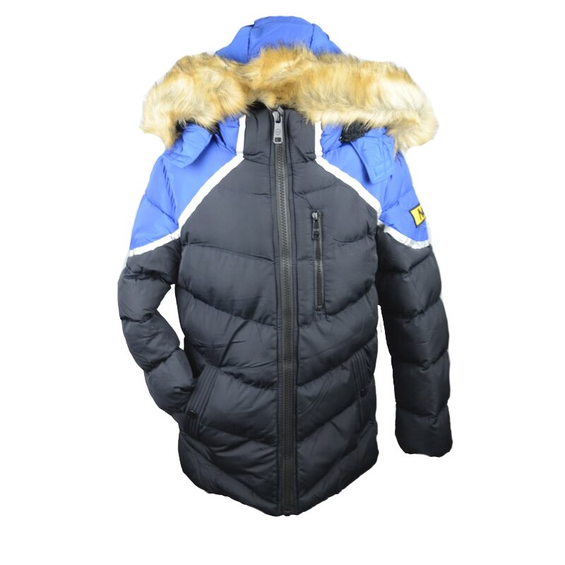 Geaca imblanita pentru baieti Mini Junior KK773, Negru