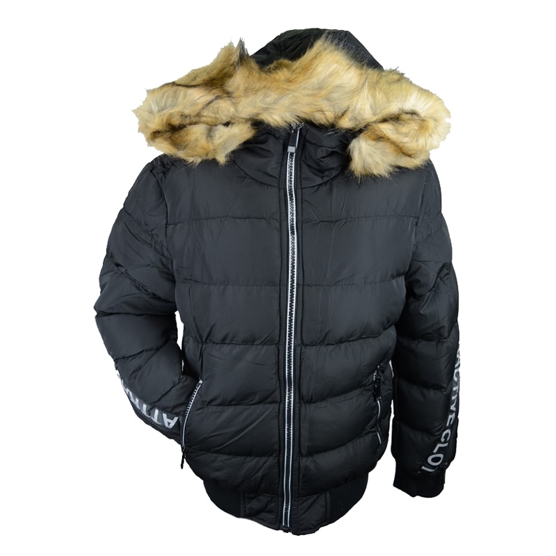 Geaca imblanita pentru baieti Happy House KK728, Negru