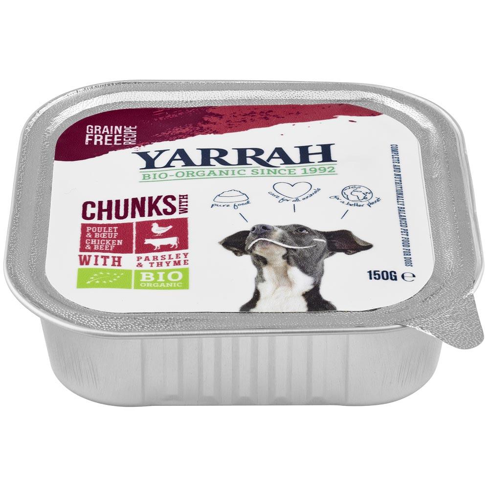 Hrana umeda ECO, pui si vita, pentru caini 150 g - Yarrah