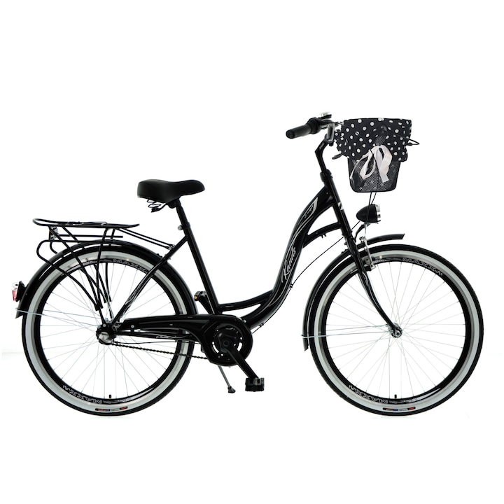 Kands S-Comfort Női kerékpár 3 fokozat 28" kerék 18'' váz Fekete 155-180 cm magasság