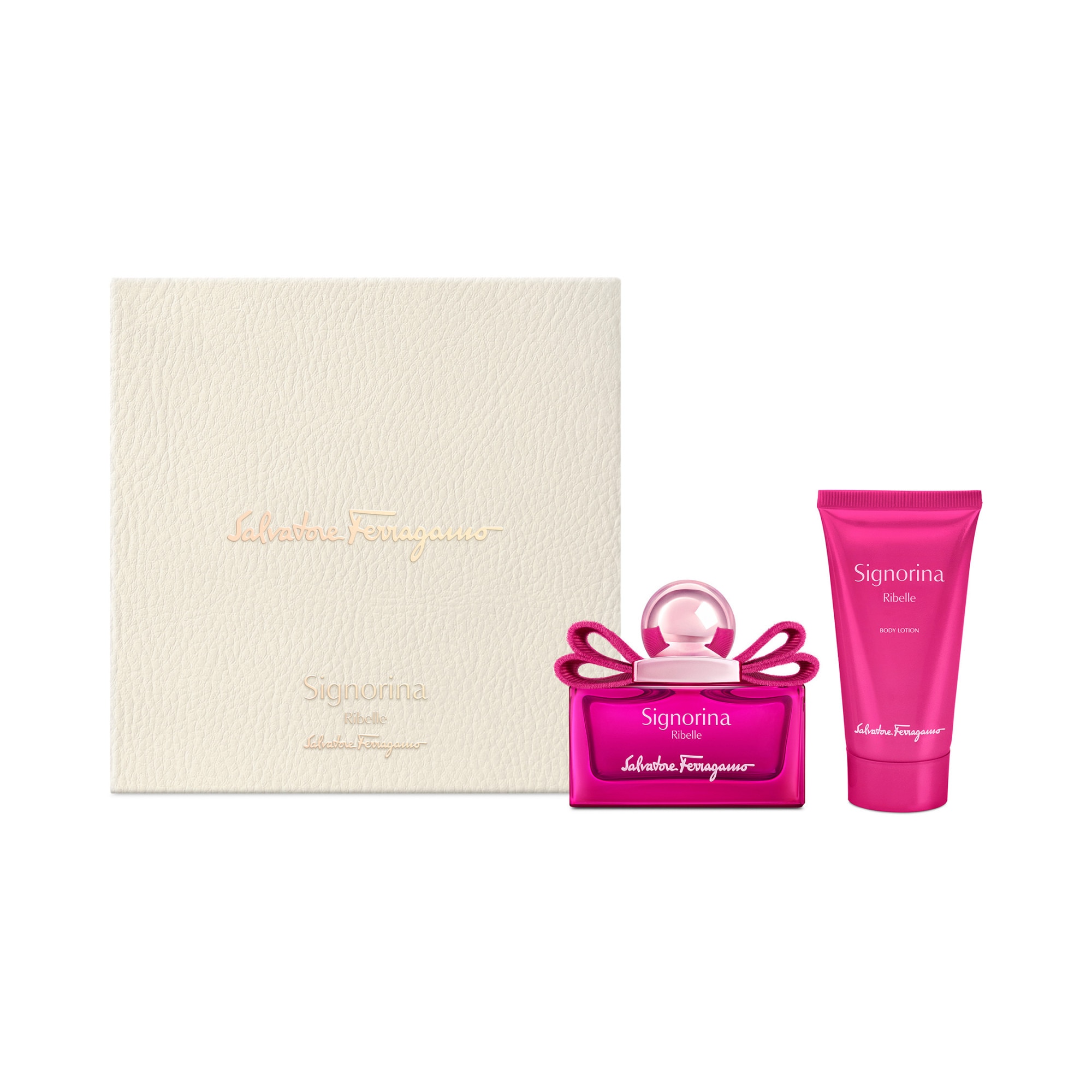 Set Salvatore Ferragamo, Signorina Ribelle, Femei: Apa de Parfum, 30 ml + Lotiune de corp, 50 ml