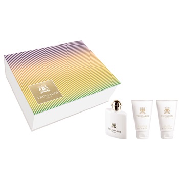 Set Trussardi, Donna Stripes, Femei: Apa de Parfum, 30 ml + Lotiune de corp, 30 ml + Gel de dus, 30 ml Set Trussardi, Donna Stripes, Femei: Apa de Parfum, 30 ml + Lotiune de corp, 30 ml + Gel de dus, 30 ml