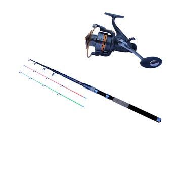 Set lanseta feeder telescopica Diamant alb Travel Feeder 3.6 m si mulineta KT 6000A, putere de aruncare 60-120 g Set lanseta feeder telescopica Diamant alb Travel Feeder 3.6 m si mulineta KT 6000A, putere de aruncare 60-120 g