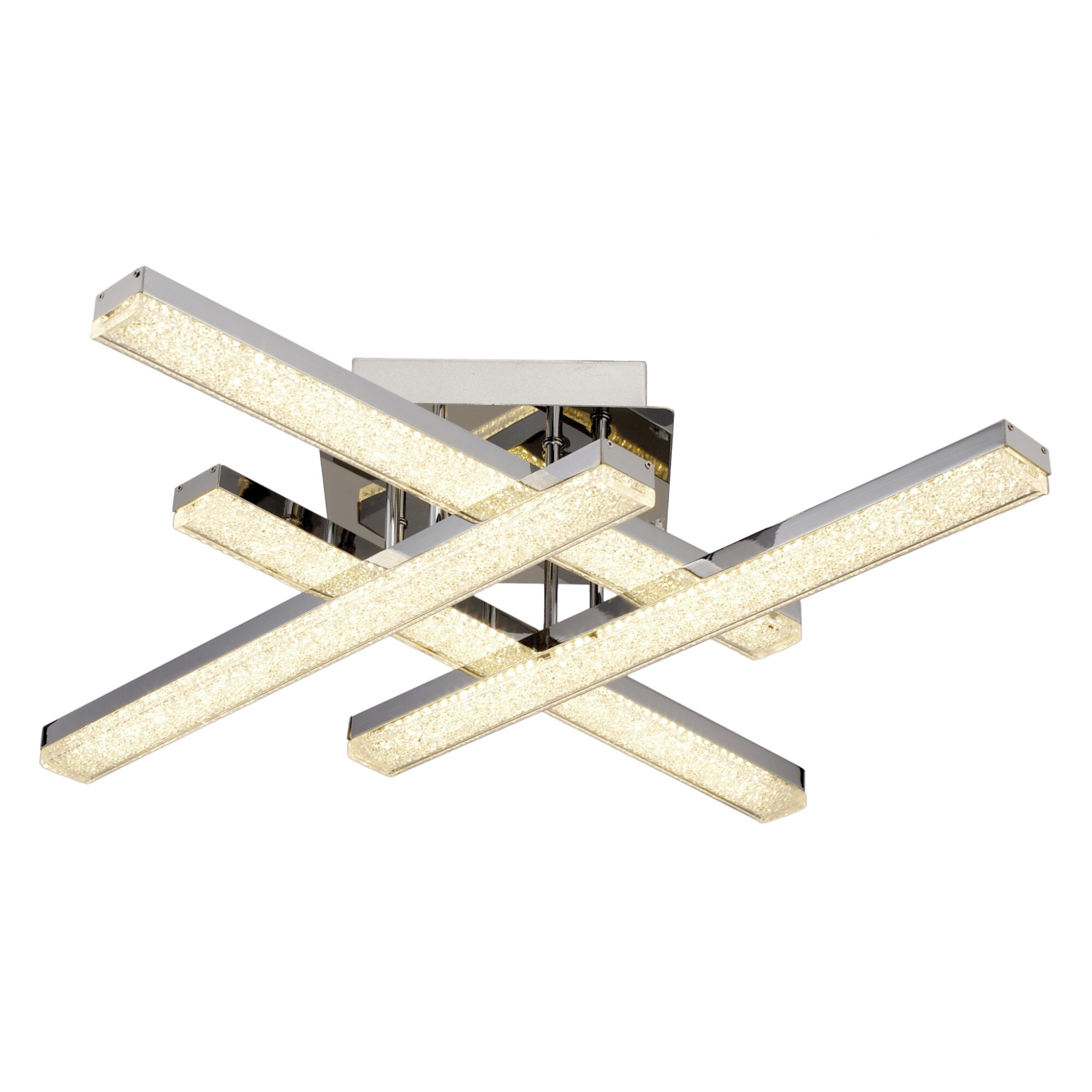 Plafoniera LED Virtus 4, Moderna, Metal, Crom