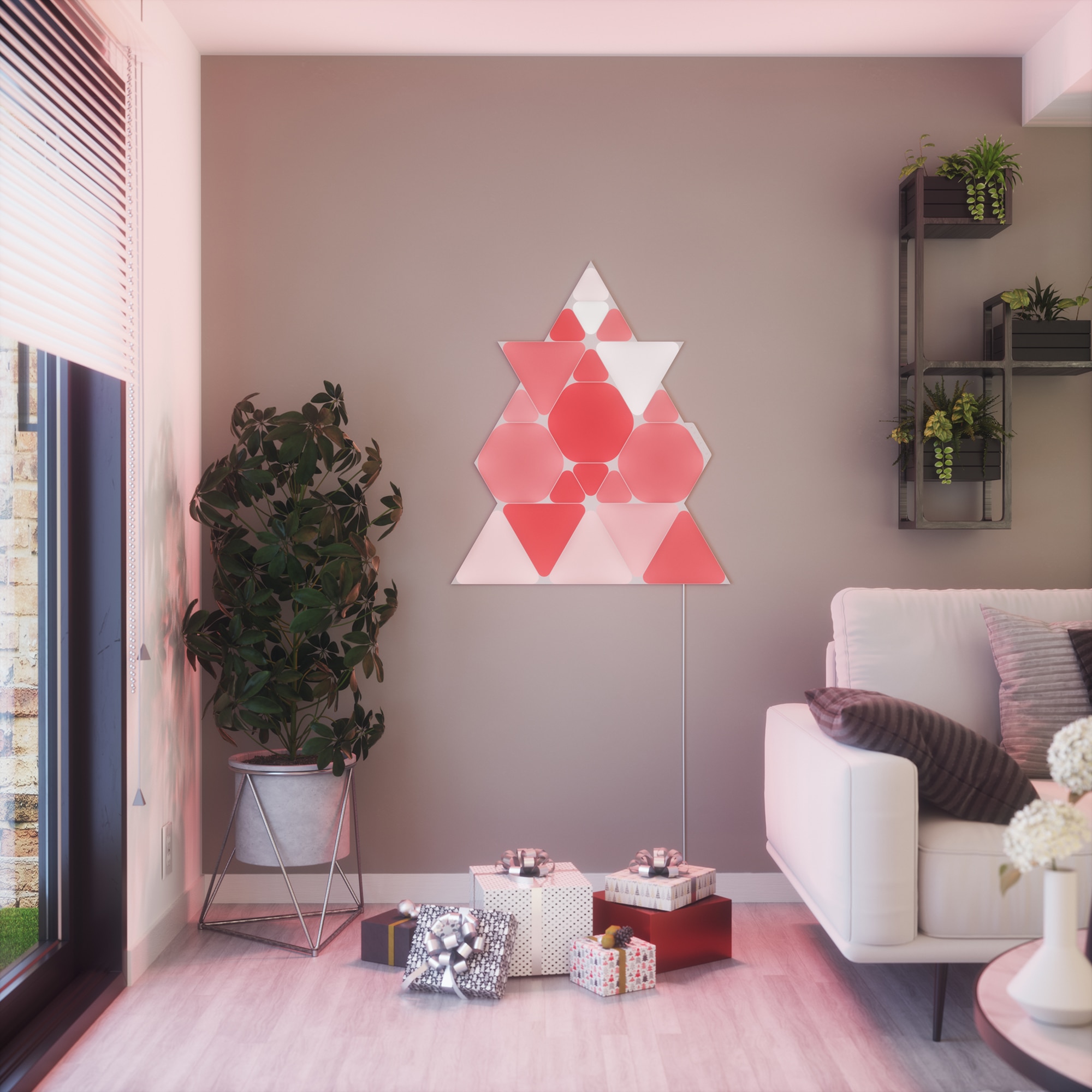 「Light Mellow Moonlight」 Kit panouri luminoase LED modulare inteligente Nanoleaf