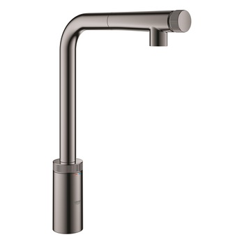 Baterie de bucatarie Grohe Minta Smartcontrol 31613A00, 3/8'', pipa inalta, tip L, dus extractabil, lucios, hard graphite Baterie de bucatarie Grohe Minta Smartcontrol 31613A00, 3/8'', pipa inalta, tip L, dus extractabil, lucios, hard graphite