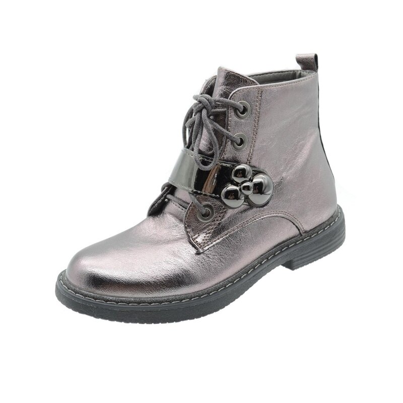 Ghete imblanite pentru fete Bessky HF81026-1, Gri