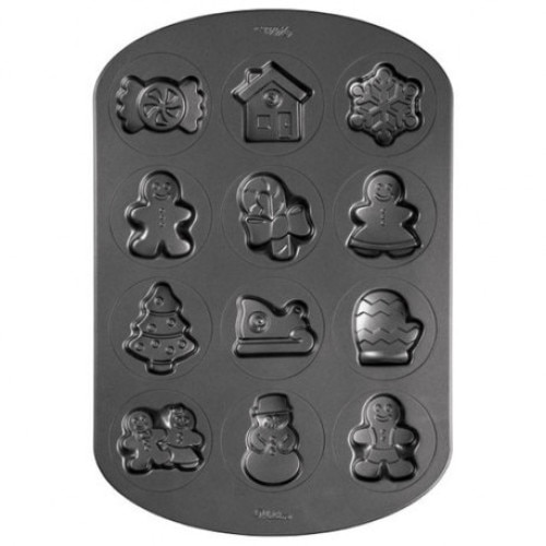 Forma de copt pentru prajituri, 12 cavitati, Wilton