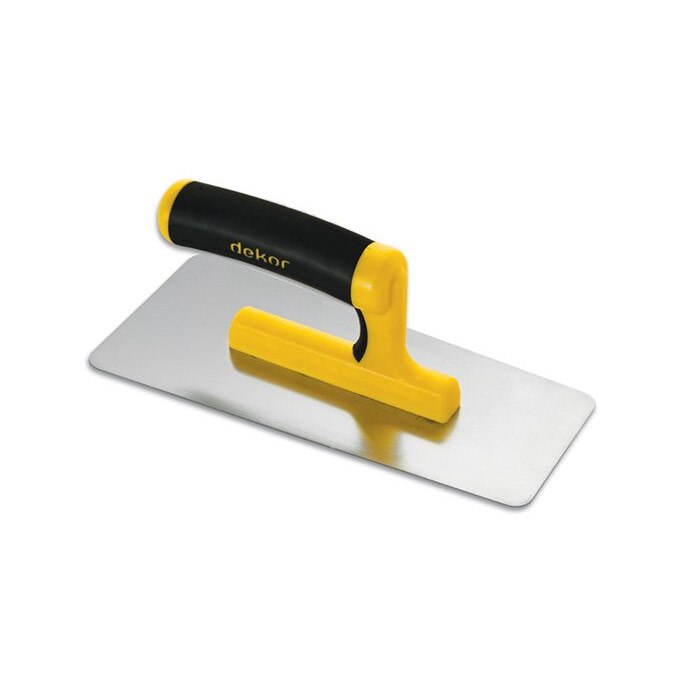 Gletiera profesionala Dekor pentru finisare, inox, maner ergonomic, 220 x 80 mm