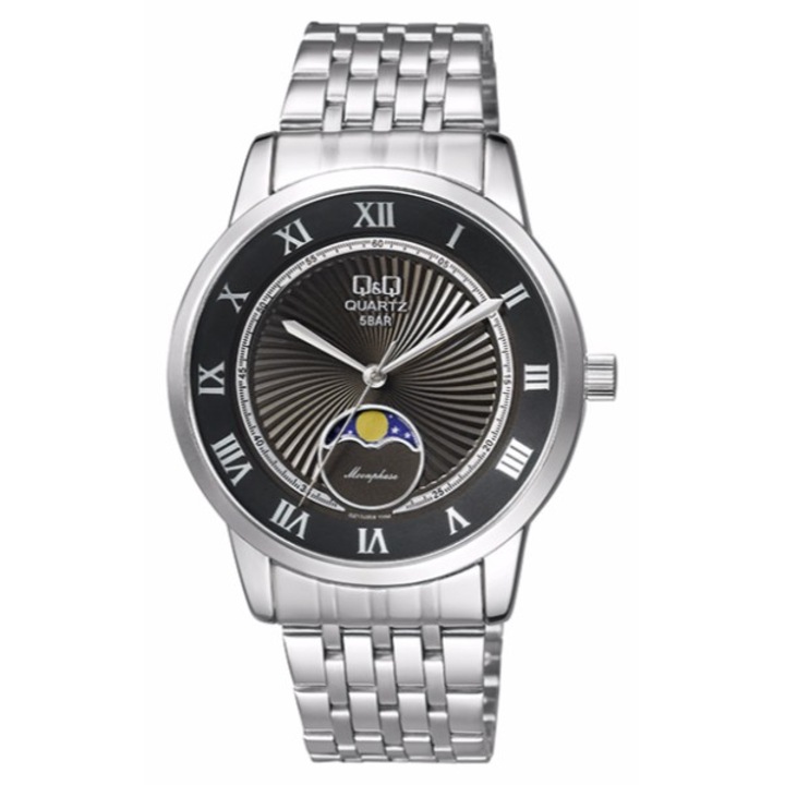 Ceas barbati Q&Q QZ10, Bratara, Negru