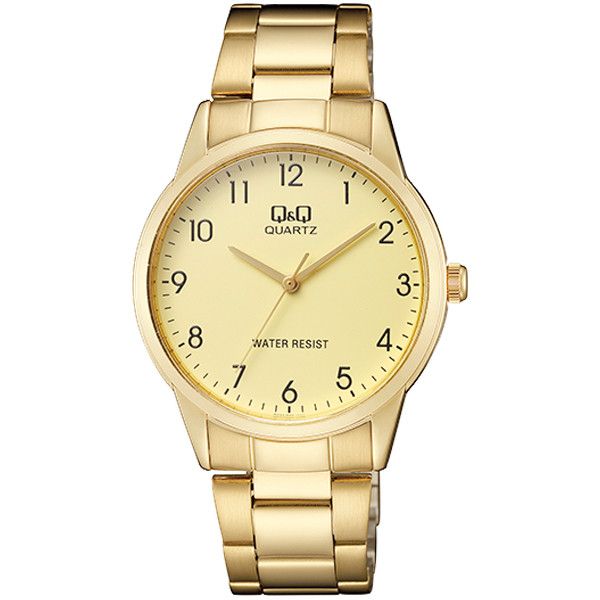 Ceas barbatesc, Q&Q, clasic, auriu