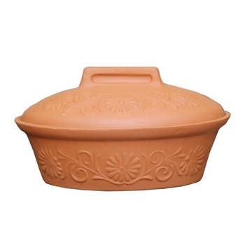 Oala de lut, ovala, 7 l, 36 x 28 x 20 cm, h6 Oala de lut, ovala, 7 l, 36 x 28 x 20 cm, h6