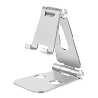 Suport flexibil universal pentru telefon, tableta, eBook Reader, din aluminiu, argintiu