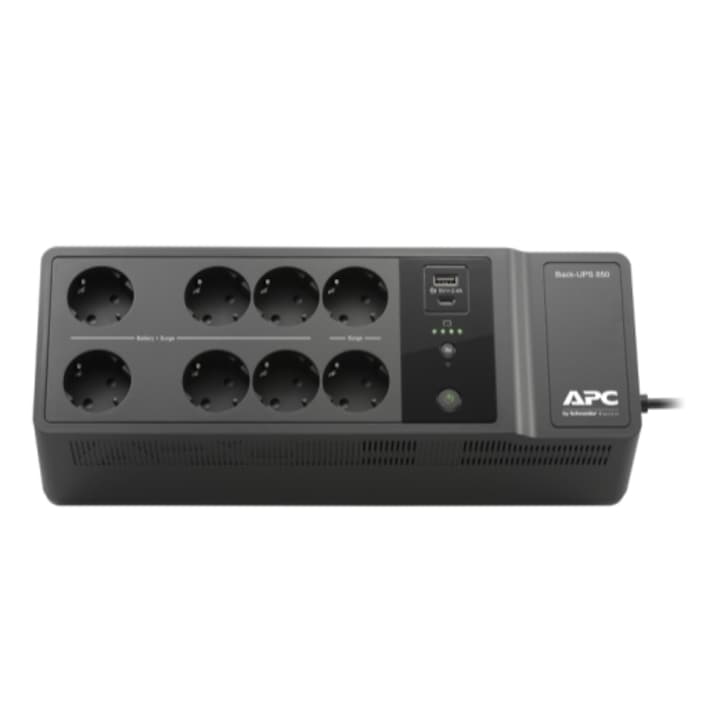 UPS APC BE850G2-GR Back-UPS 850VA, 230V, USB Type-C és A töltőportok