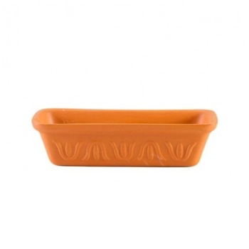 Tava de de lut pentru cozonac, dreptunghiulara, 30 x 14 x 7 cm, st2 Tava de de lut pentru cozonac, dreptunghiulara, 30 x 14 x 7 cm, st2