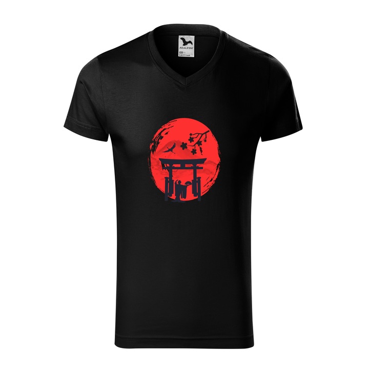 Tricou barbati, Malfini, Japan Ink, Negru, S
