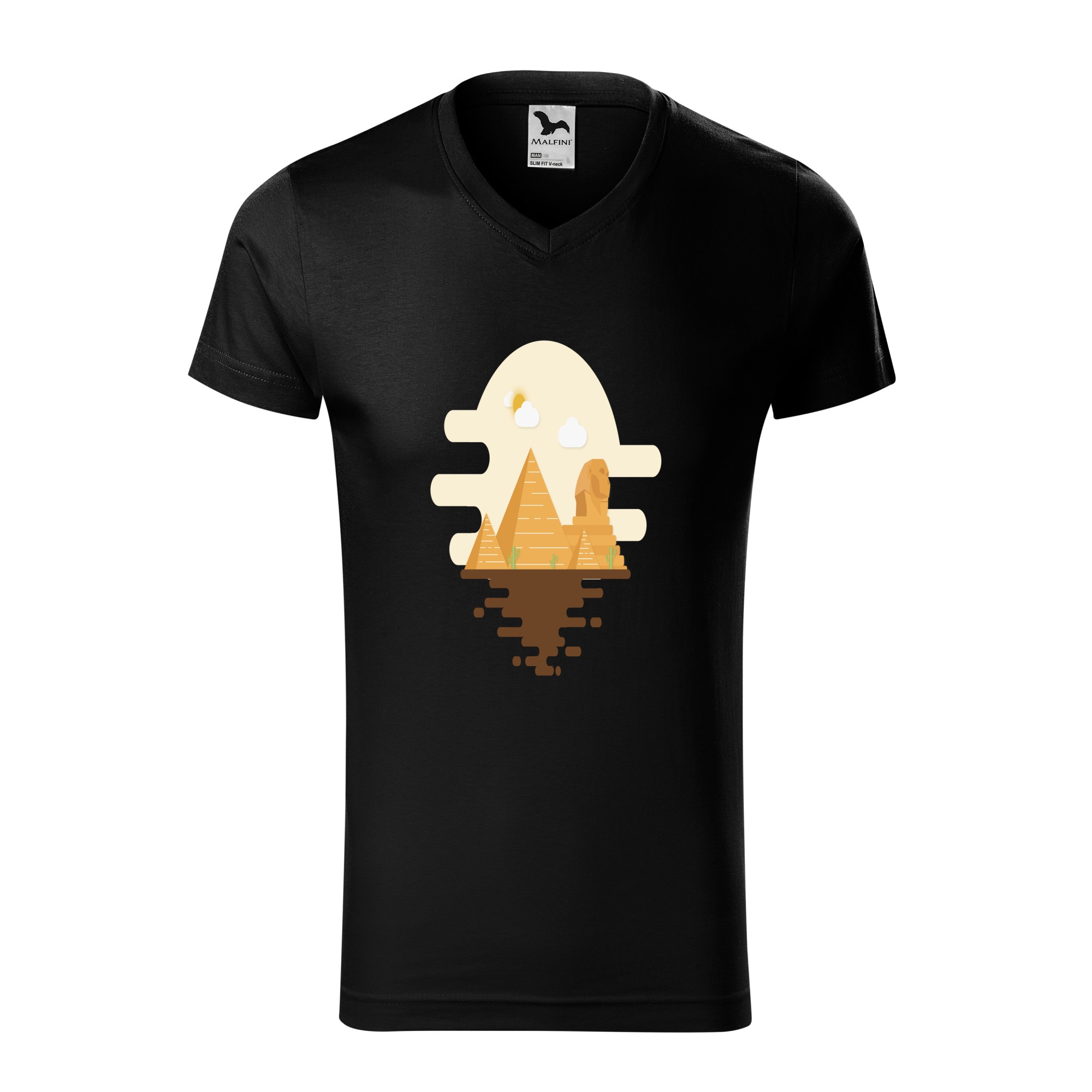 Tricou barbati, Malfini, Egypt, Negru, M