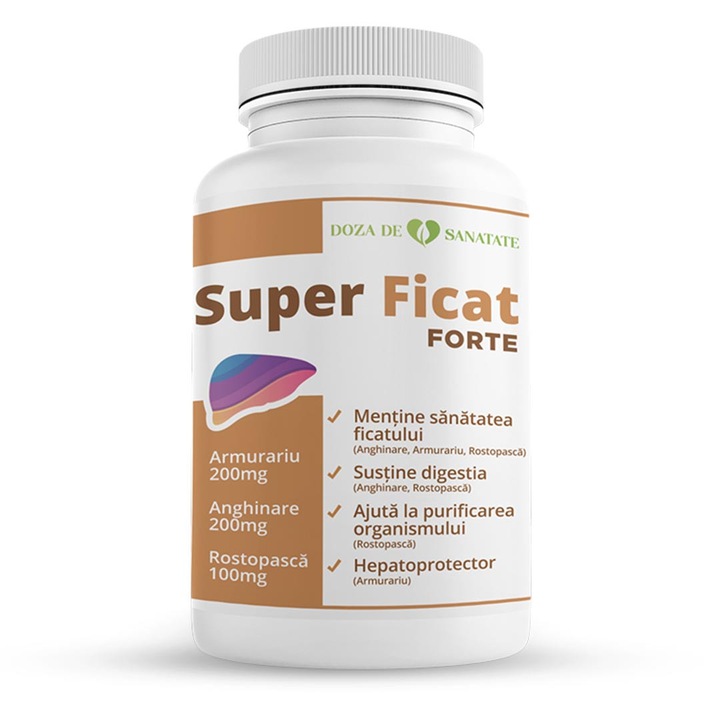 Supliment alimentar sanatatea ficatului, Doza de Sanatate, Super Ficat Forte, 30 comprimate