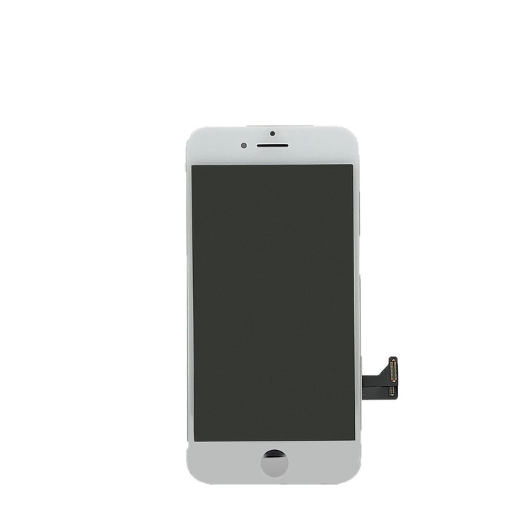 LCD дисплей, съвместим с iPhone 8, тъчскрийн, бял