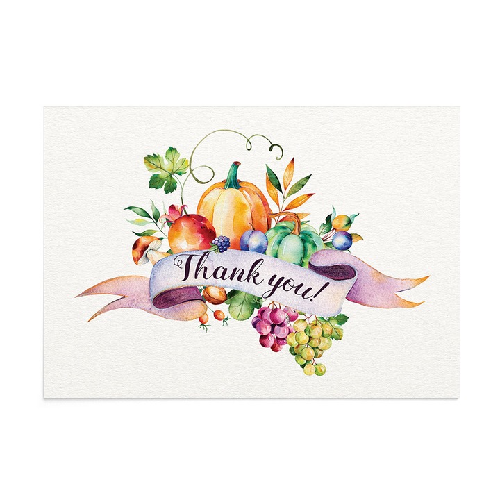 Felicitare Multumire Harvest Season Engleza