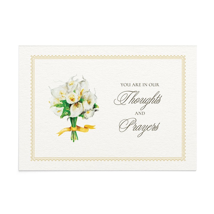 Felicitare Condoleante Calla Lily