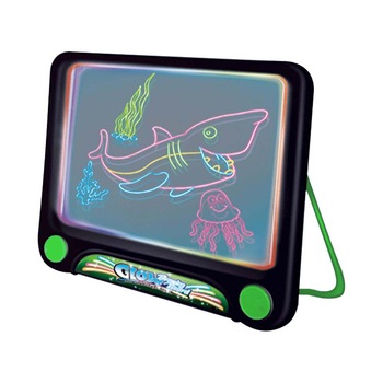 Tabla magica iluminata pentru desen Timeless Tools, cu 6 sabloane, Ocean Tabla magica iluminata pentru desen Timeless Tools, cu 6 sabloane, Ocean