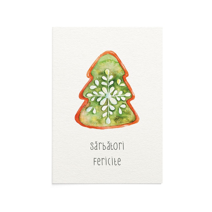 Felicitare Craciun Gingerbread Tree