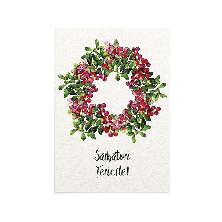 Felicitare Craciun Cheerful Wreath