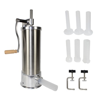 Aparat de Facut Carnati Elefant KY2010, 5.5 kg, metal/inox, Vertical + 6 palnii Aparat de Facut Carnati Elefant KY2010, 5.5 kg, metal/inox, Vertical + 6 palnii