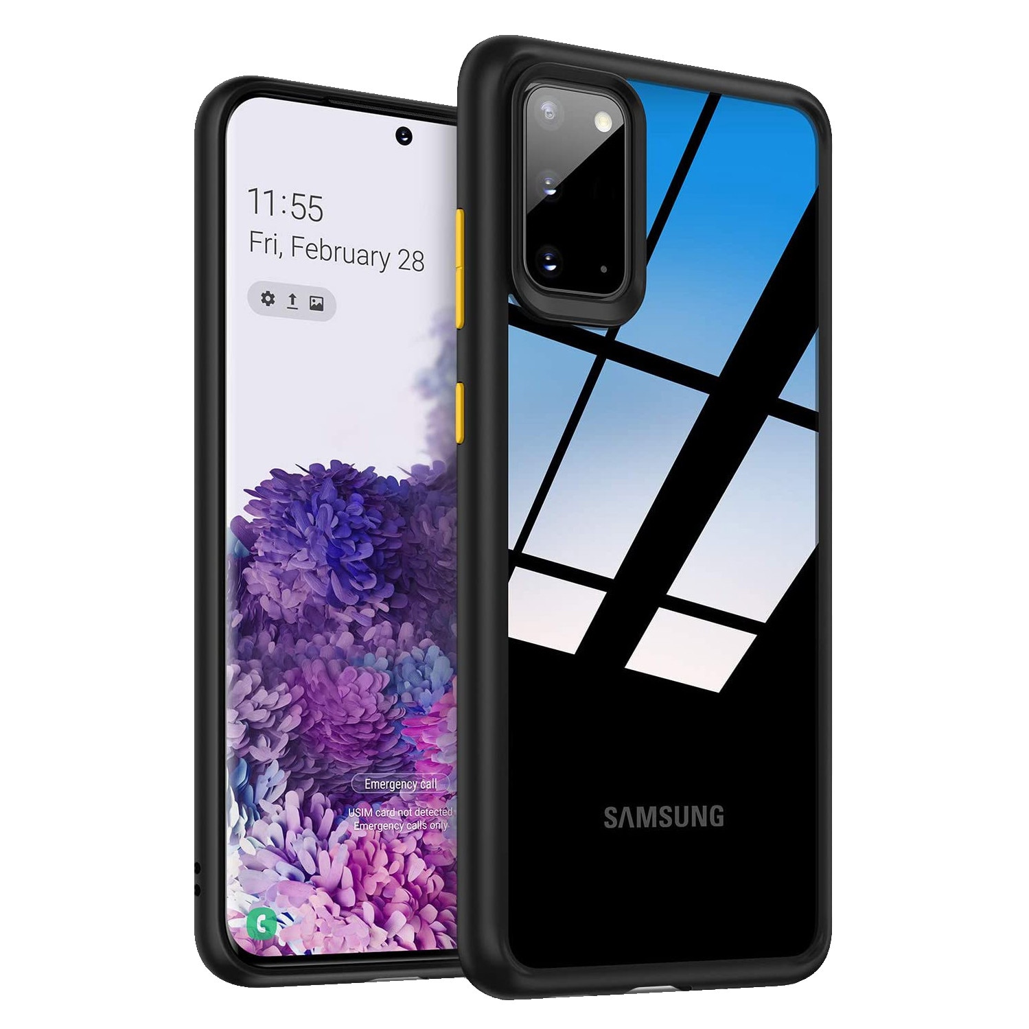 Husa Samsung Galaxy S20, MobileSmart , Hybrid ultra slim, carcasa spate Antisoc, hardcase, Negru