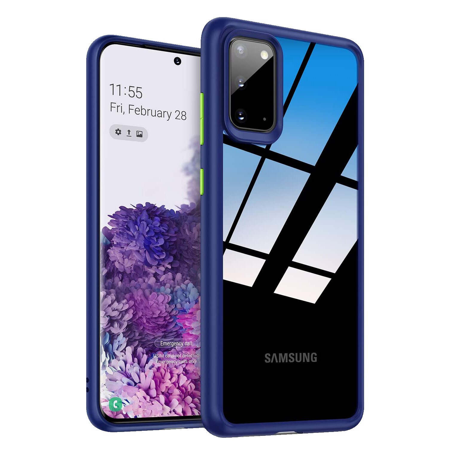 Husa Samsung Galaxy S20, MobileSmart , Hybrid ultra slim, carcasa spate Antisoc, hardcase, Blue