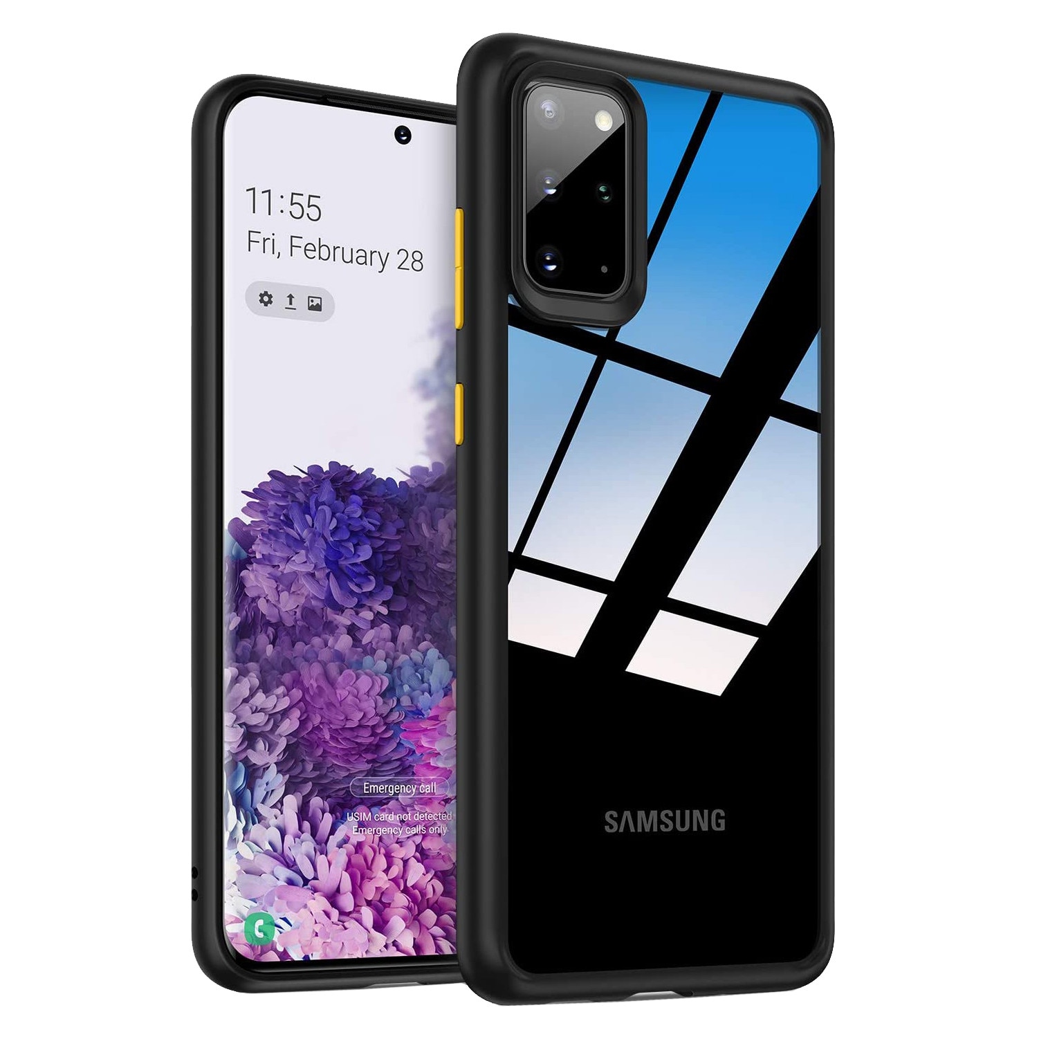 Husa Samsung Galaxy S20 PLUS, MobileSmart , Hybrid ultra slim, carcasa spate Antisoc, hardcase, Negru