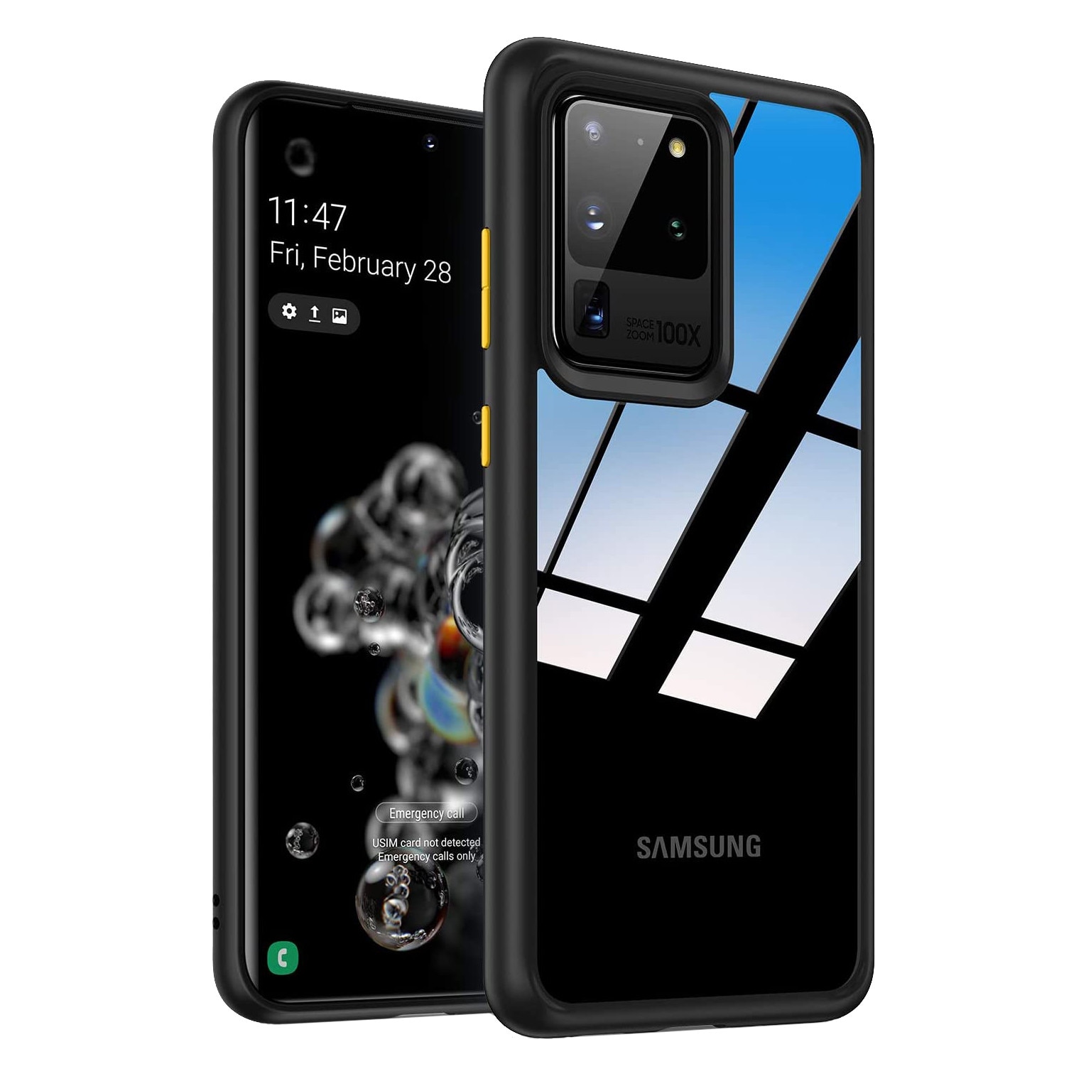 Husa Samsung Galaxy S20 ULTRA, MobileSmart , Hybrid ultra slim, carcasa spate Antisoc, hardcase, Negru