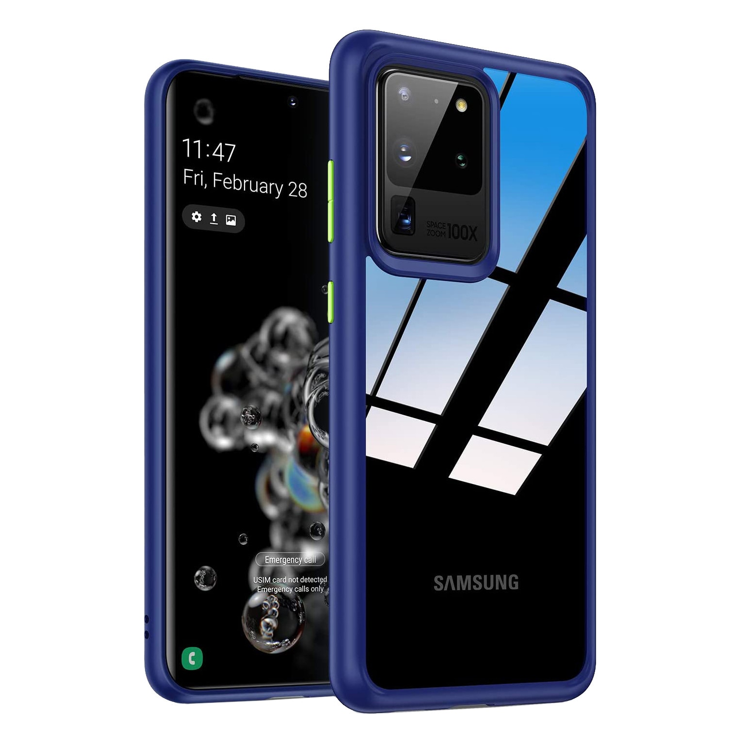Husa Samsung Galaxy S20 ULTRA, MobileSmart , Hybrid ultra slim, carcasa spate Antisoc, hardcase, Blue