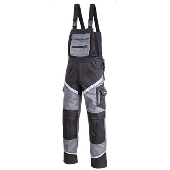 Salopeta groasa Premium Lahti Pro, marimea S, 164 cm, bumbac/poliester, 18 buzunare, talie ajustabila, bezi reflectorizante, Negru/Gri Salopeta groasa Premium Lahti Pro, marimea S, 164 cm, bumbac/poliester, 18 buzunare, talie ajustabila, bezi reflectorizante, Negru/Gri