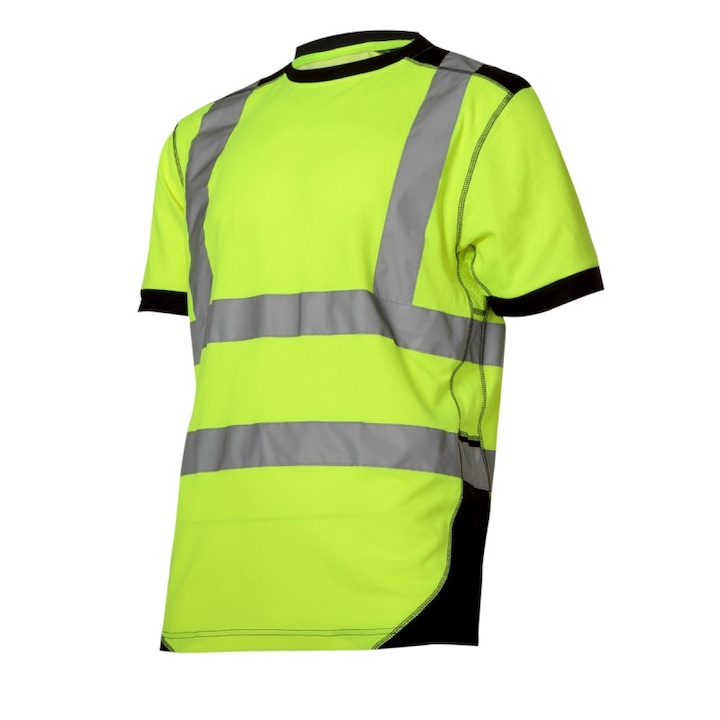 Светлоотразителна тениска LAHTI.PRO, Материал: 50% памук 50% полиестер, Размер: S, Цвят: Зелен