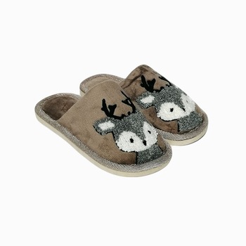 Papuci casa copii Trendd Cornito, Maro Papuci casa copii Trendd Cornito, Maro