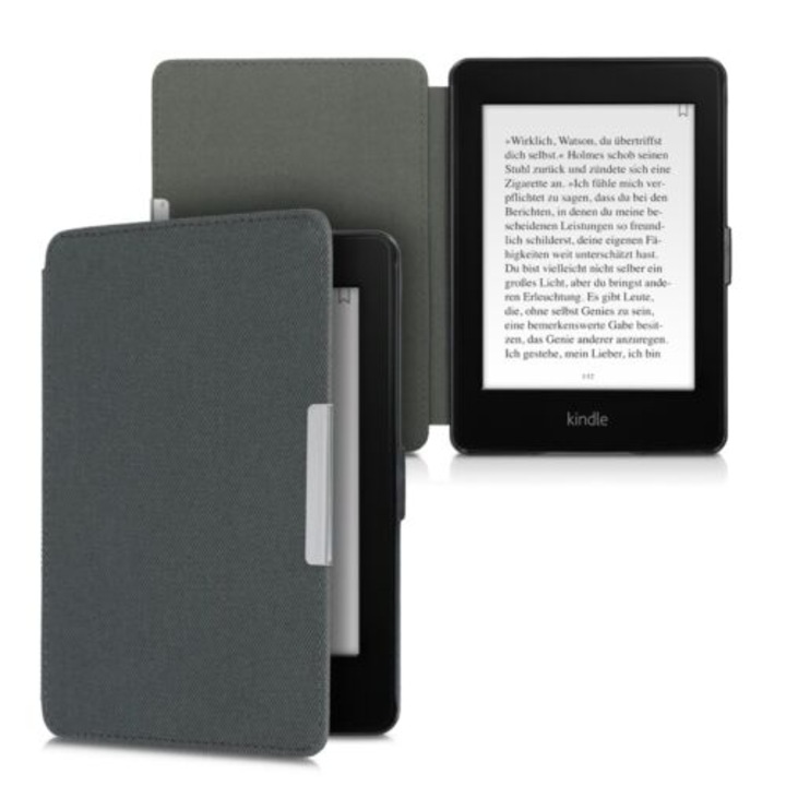 E-Book olvasó tok Kindle Paperwhite 7, textil, szürke, 49487.73