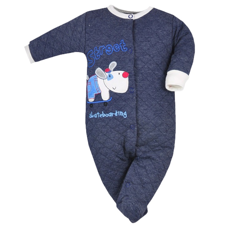 Salopeta cu maneca lunga baieti Koala43`5, Bleumarin