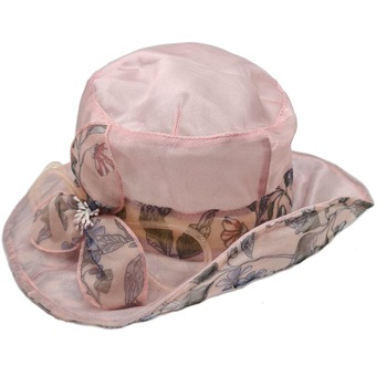 Palarie organza, Tia Accesorii, roz pudra Palarie organza, Tia Accesorii, roz pudra