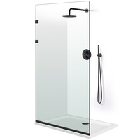 paravan dus walk-in aqua class elegance black 80 x 195 cm sticla clara imagen 28_0_
0