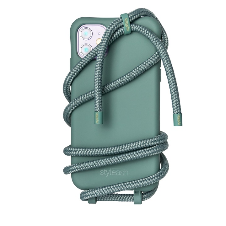 Husa de telefon cu snur detasabil compatibila cu Apple, iPhone 11 Pro Max, Styleash, Just Petrol